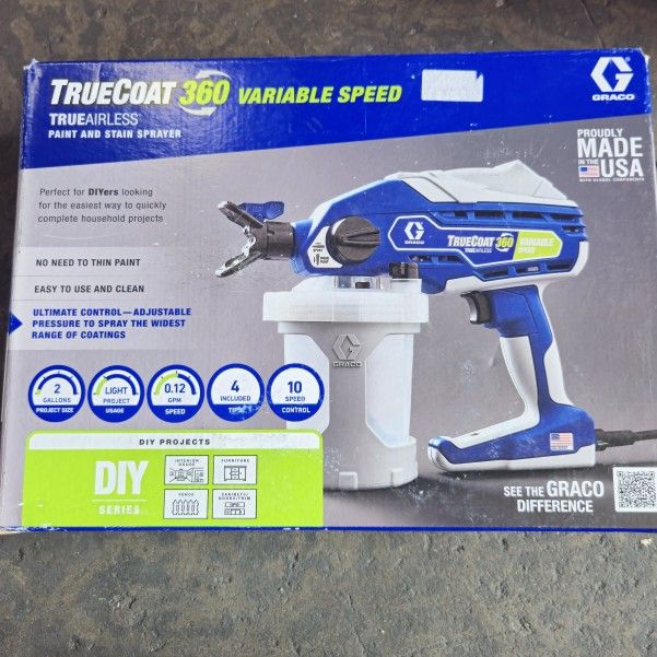 Graco TrueCoat 360 Variable Speed
Handheld Airless Paint Sprayer #312102