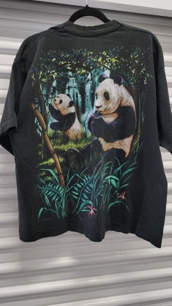 Vintage 1999 Liquid Blue Panda Shirt Mens XXL Living The Life , 90s Tshirt