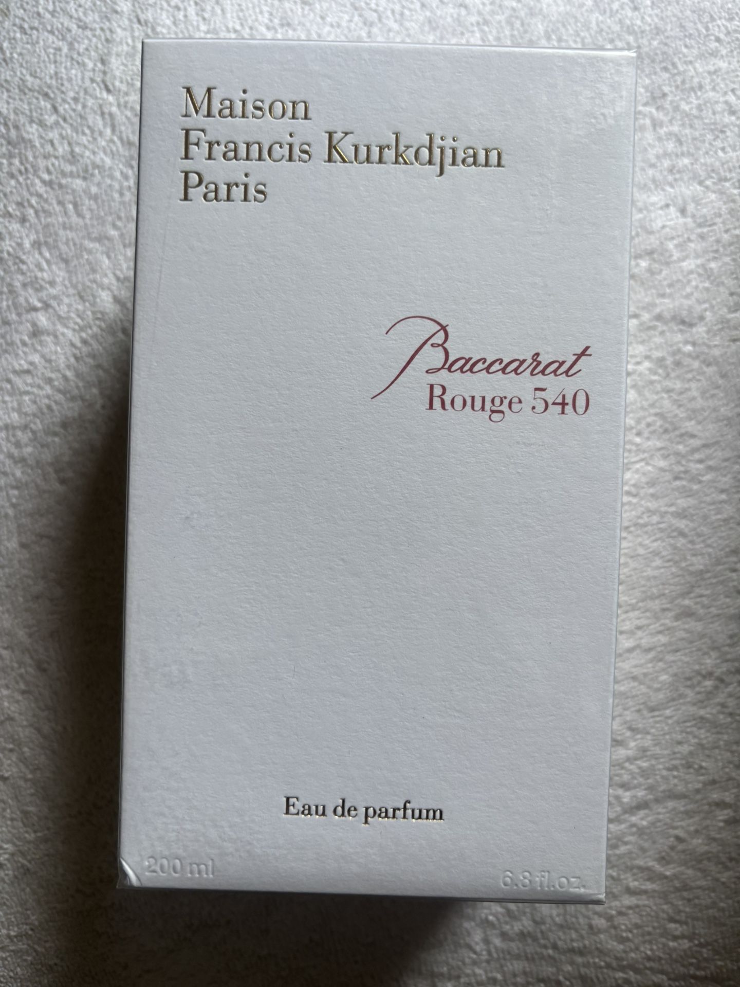 Maison Francis Kurkdjian Paris Baccarat Rouge 540