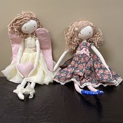 CLOTH DOLLS - 16" H - firm price for both together