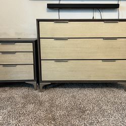 Modern Dresser & Side Table 