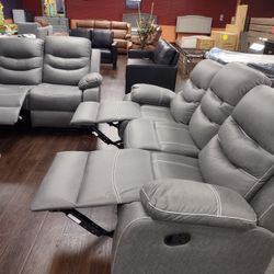 New Recliner Sofa And Loveseat Both