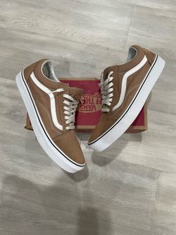 Beige Suede Old Skool Vans