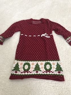 Girls holiday sweater dress size 3 toddler