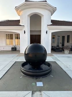 48” Sphere Water Fountain – 4 FT Tall × 5 FT Wide – Luxury Garden Fountain