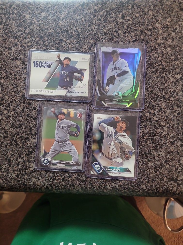 Felix Hernandez 4 Card Lot