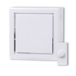 Wireless Battery Operated Doorbell Kit with Wireless Push Button, White.
