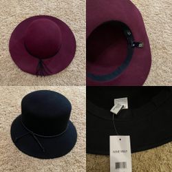 Womens Felt Hats New With Tags 
