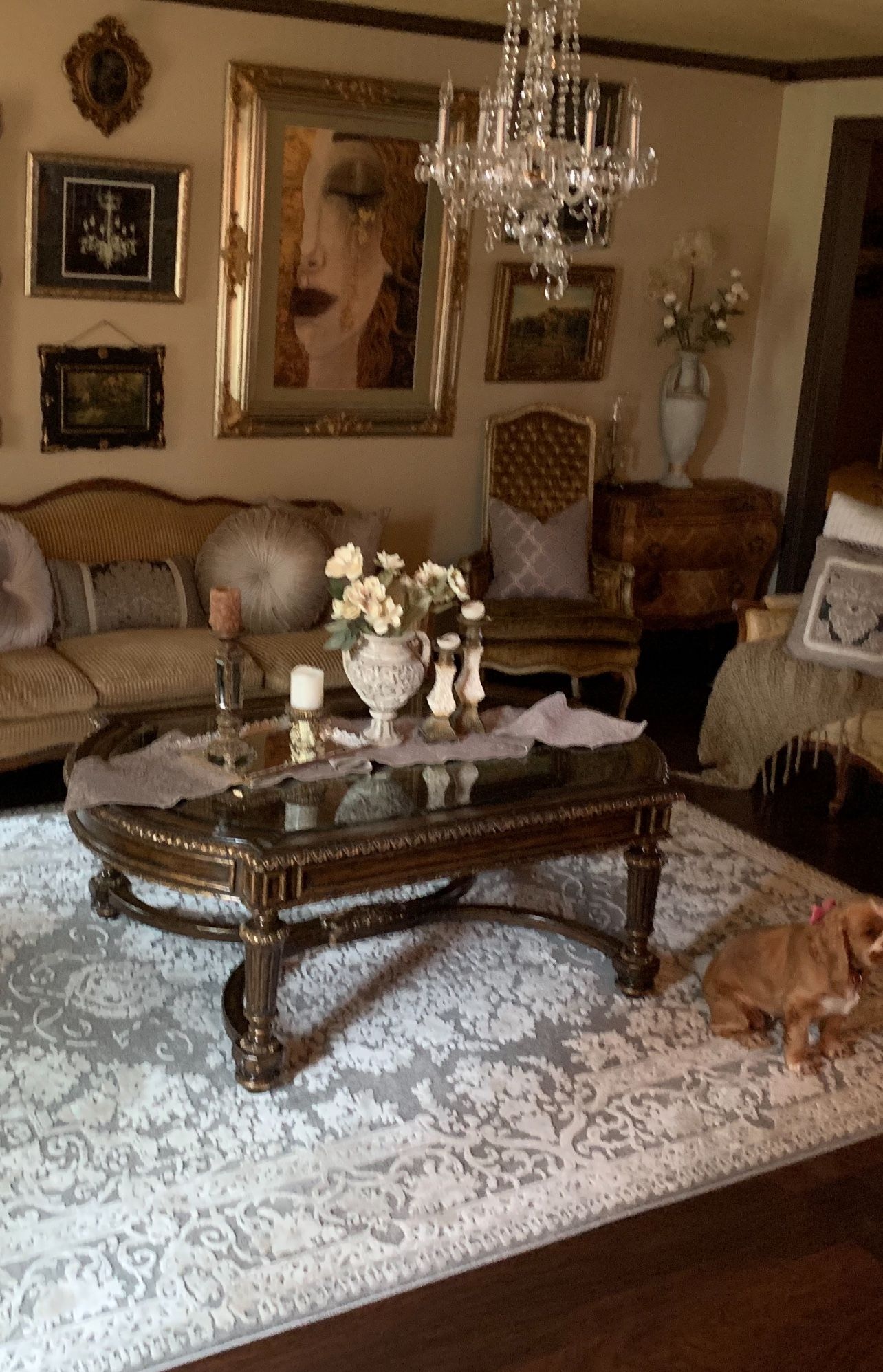 Vintage Solid Wood, Large Coffee Table