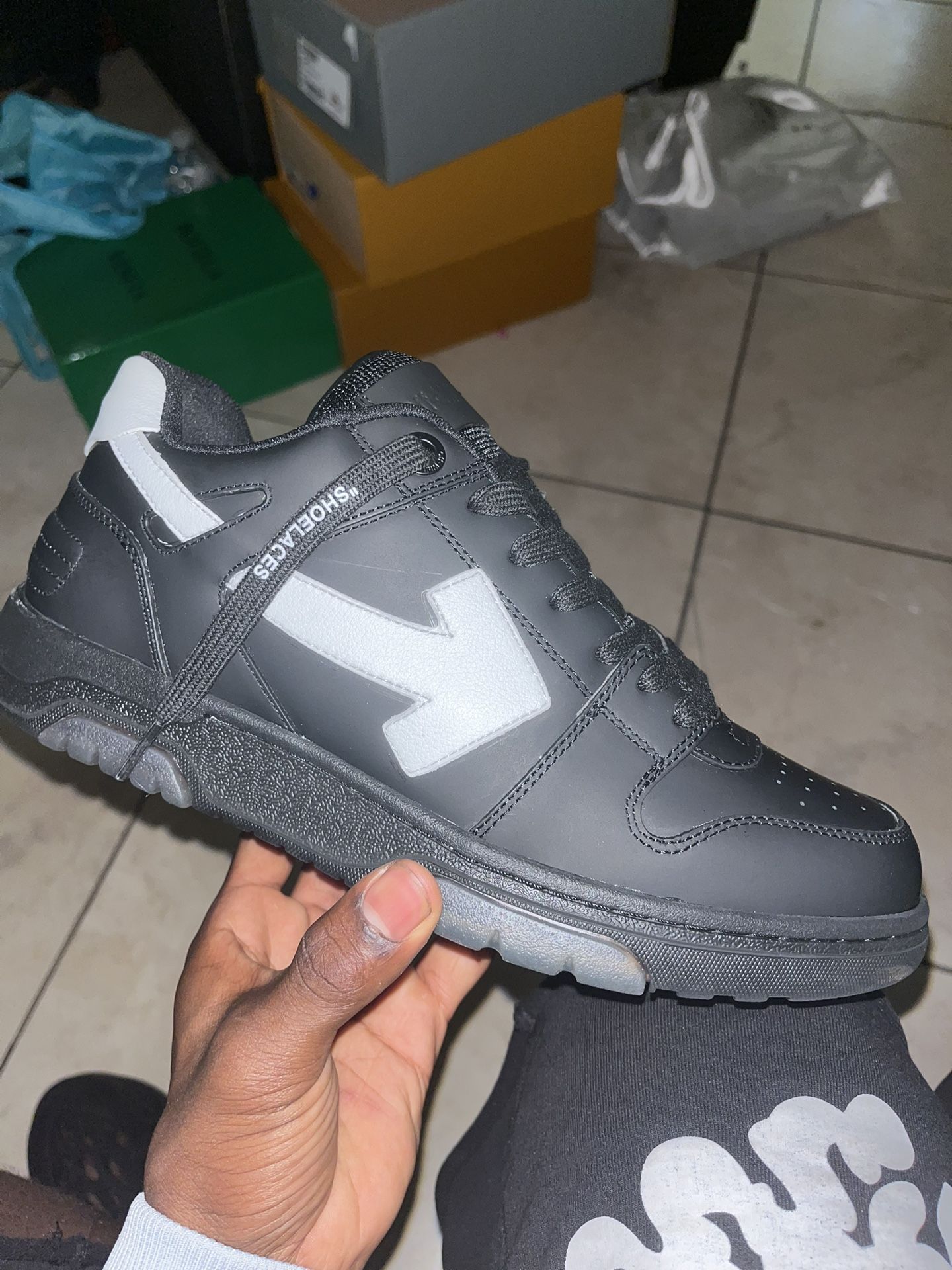 Off-White Out Of Office Leather Sneakers