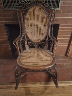 Antique Wicker Rocking Chair