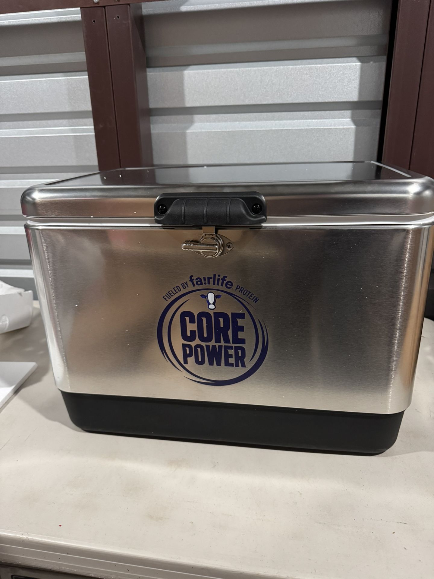 54Q Coleman Steel Belted Cooler CORE POWER BRANDED