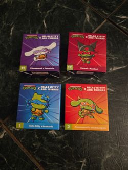 Teenage Mutant Ninja Turtles x Hello Kitty and Friends