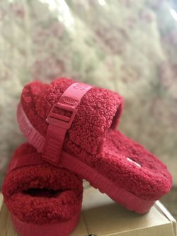 RED❤️ Fluffy Ugg Boots (size 8 Women)