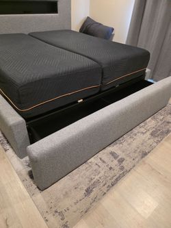 King bed frame.
