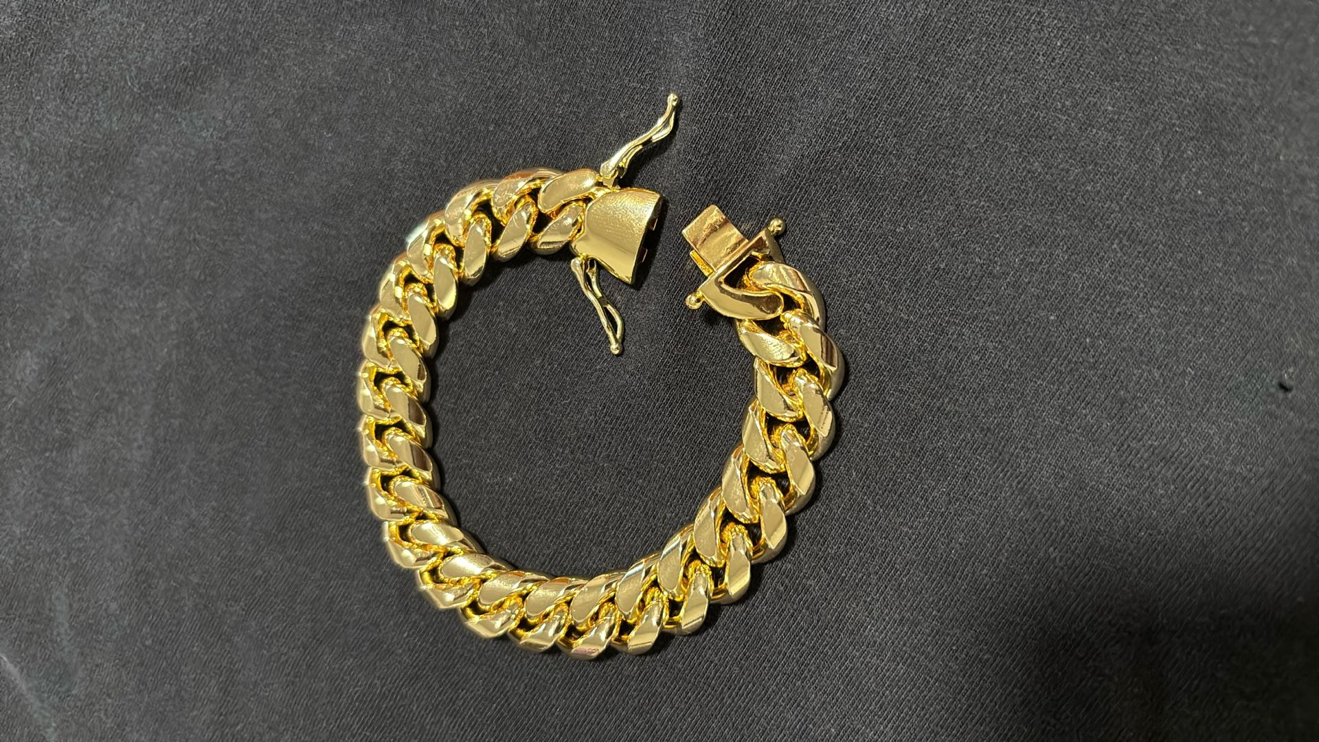 Gold Miami Cuban  Bracelet
