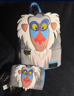 Rafiki Loungefly and Wallet
