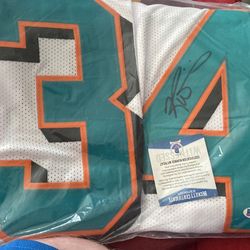 Ricky Williams Autographed Jersey Beckett Coa 