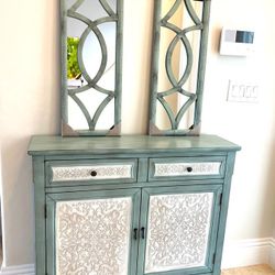 Cabinet Chest W 2 Mirrors