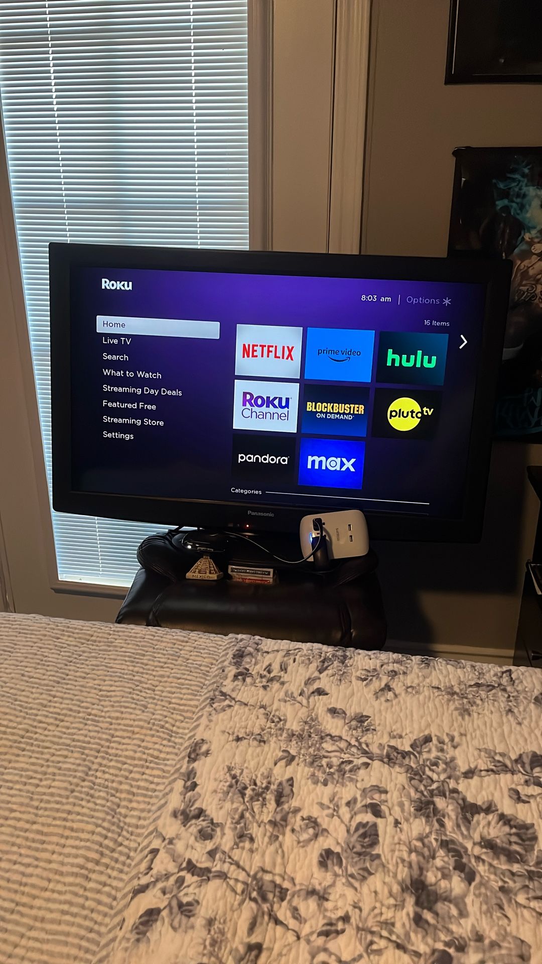 35” Panasonic Flat Screen Plasma TV
