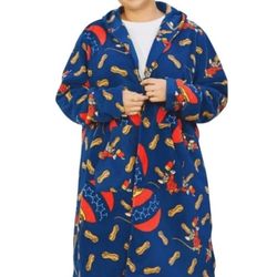 Disney Timothy Q. Mouse Open Front Fleece Sweater Jacket Medium Unisex New