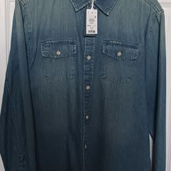 Mens Marine Layer Denim Shirt 