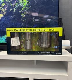 Stainless Steel Coffee Set 4 Piece