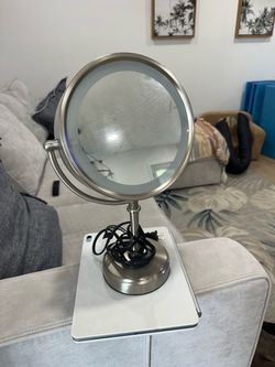 Double Sided Lighted Makeup Mirror