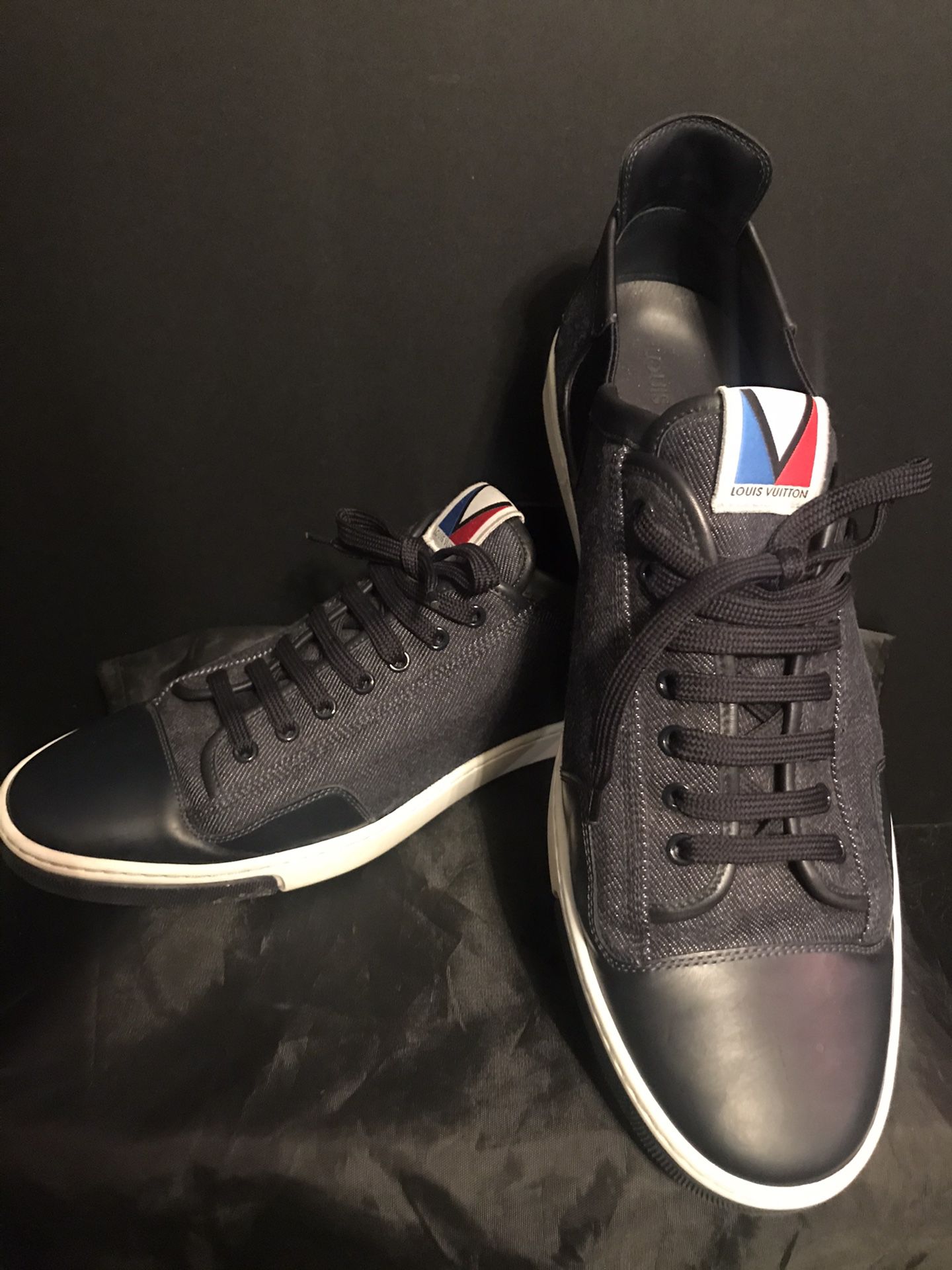 LV canvas and leather shoes