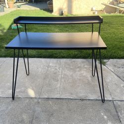 dark wood desk pattern desk