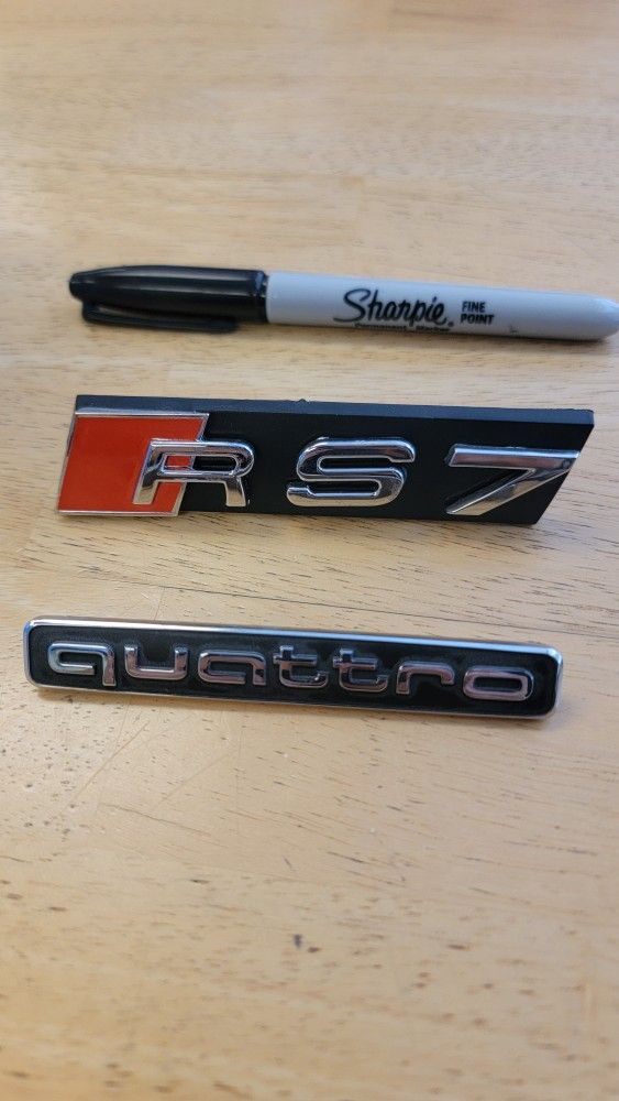 Audi RS7 Quattro Lettering Emblem Badge