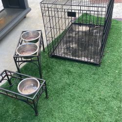 X-Large Dog Crates With 3 Bowls