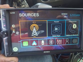 STEREO JENSEN AUX USB BLUETOOTH NAVEGACIÓN NAVIGATOR APLE CAR PLAY ANDROID