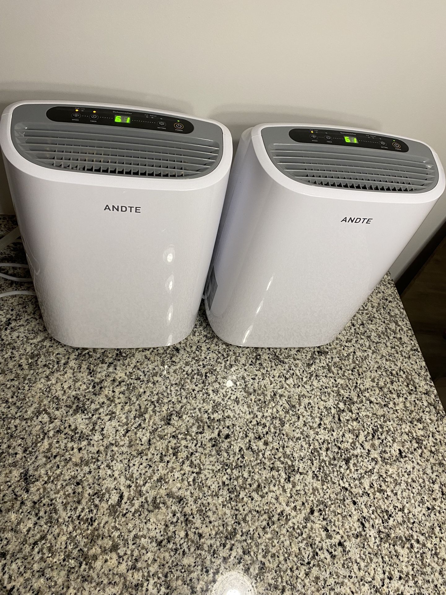 2 ANDTE Dehumidifiers 