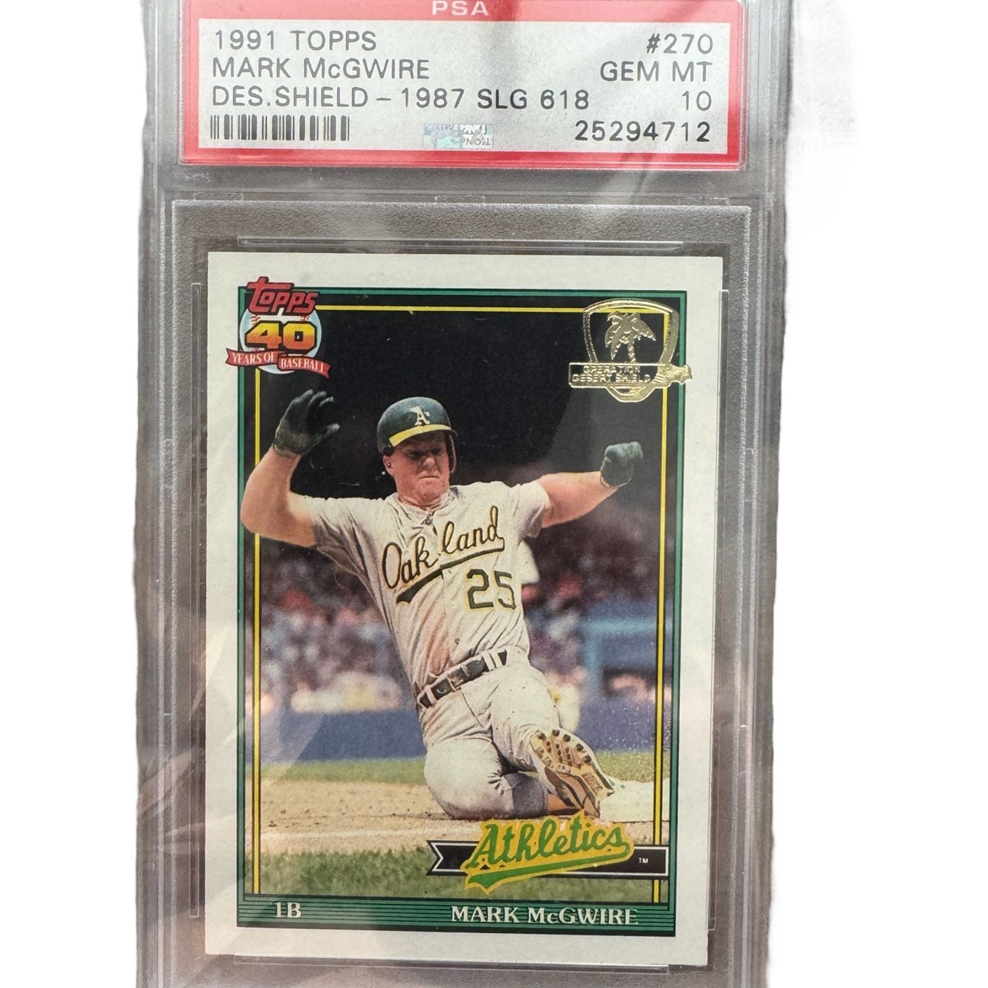 rare mark mcgwire cards Baseball Card (Oakland Athletics) 1988 Topps #580 All Star Rookie Cup : Collectibles & Fine Art Mark Mcgwire 1991 Leaf Baseball