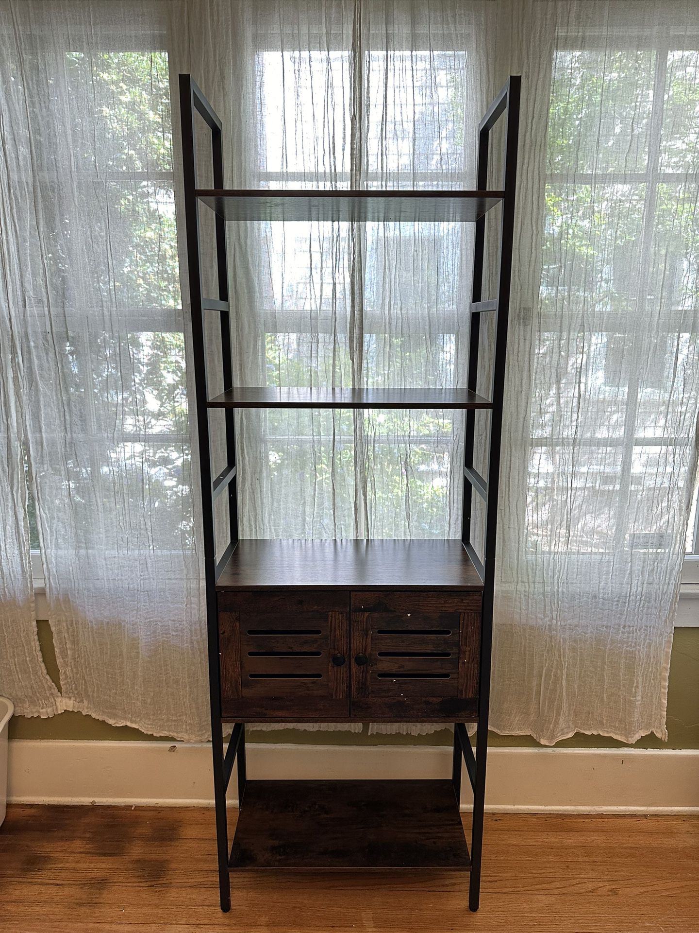 Tall Storage Rack With Cabinet