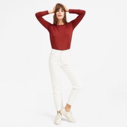 New - Everlane The ‘90s Cheeky Jean in Bone