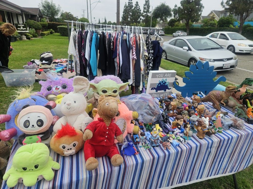 stuffed animals and toys.