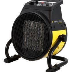 Dura Heat EUH1465 Electric Forced Air Heater with Pivoting Base 5,120 BTU, Yellow