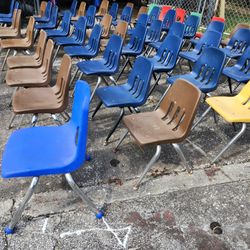 Virco Used School Children Classroom Class Chairs 13 And 14 In