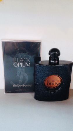BLACK OPIUM BY YEVS SAINT LAURENT PERFUME FOR WOMEN ORIGINAL AND BRAND NEW IN THE BOX.