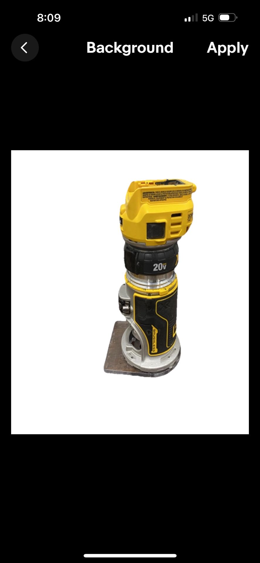 Dewalt 20 V Cordless Router