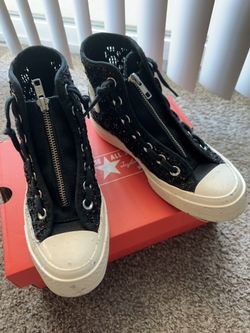 (WMNS) Converse Chuck 70 High Speckled Black Crochet