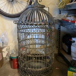 Galvanized Bird Cage