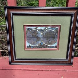 Metallic Embossed World Map