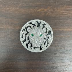 Pin Lion For Shirt Sterling Silver 925 With CZ