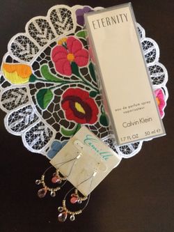 ETERNITY by Calvin Klein Perfume & Fashion earring long ♥️🌹💋