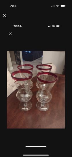 Set Of Four Glasses From T.G.I. Fridays