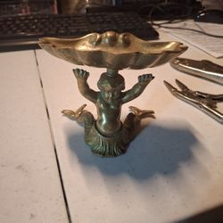 Antique Solid Brass Soap Dish