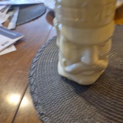 Avon milk glass mug casey at the bat